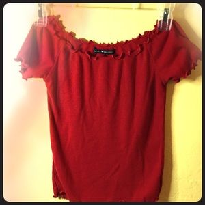 Cute red Brandy Melville crop top